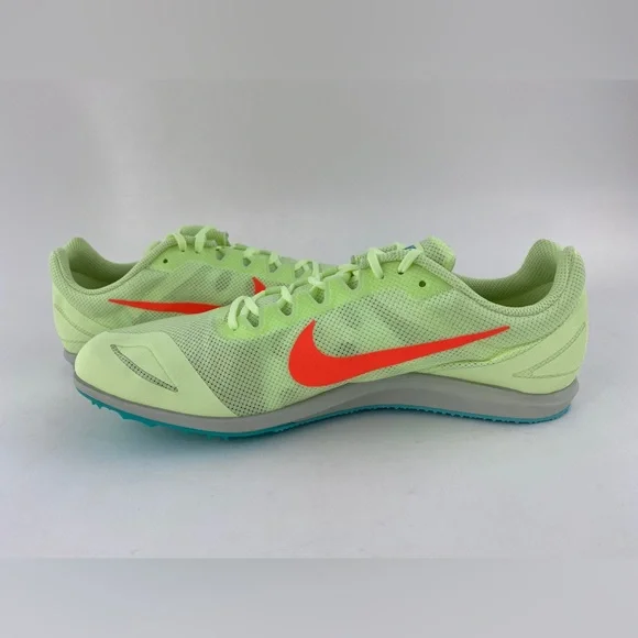 Nike Zoom Rival D 10 Volt Green Men's Track Spikes Shoes With Bag & Tool - Picture 9 of 12